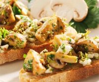 Recette bruschette aux champignons pour un apero dinatoire