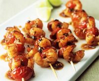 Recette brochettes de crevettes et de tomates pour un apero dinatoire