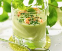 Recette gaspacho verde aux écrevisses pour un apero dinatoire