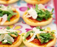 Recette Mini-Pizzas à la roquette pour un apero dinatoire