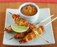 Recette brochettes de poulet sauce satay pour un apero dinatoire