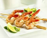 Recette brochettes de crevettes au poivre pour un apero dinatoire