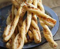 Recette torsades au parmesan pour un apero dinatoire