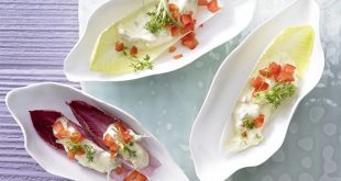 Recette barquettes d'endives au fromage à la crème pour un apero dinatoire